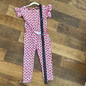 Tea Collection Floral Jumpsuit size 5